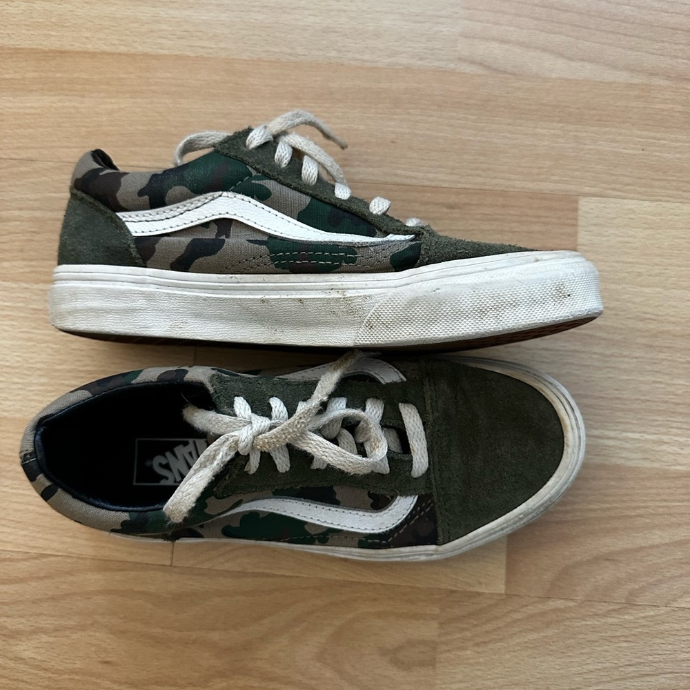 Camo print vans